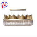 Glass Pendant Square Bedroom Chinese Supplier Golden Led Chandelier Light